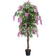 6FT Fake Wisteria Tree Artificial Greenery Plants in Nursery Pot Decorative Trees for Home - LucktreeUS