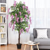 6FT Fake Wisteria Tree Artificial Greenery Plants in Nursery Pot Decorative Trees for Home - LucktreeUS