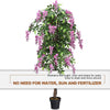 6FT Fake Wisteria Tree Artificial Greenery Plants in Nursery Pot Decorative Trees for Home - LucktreeUS