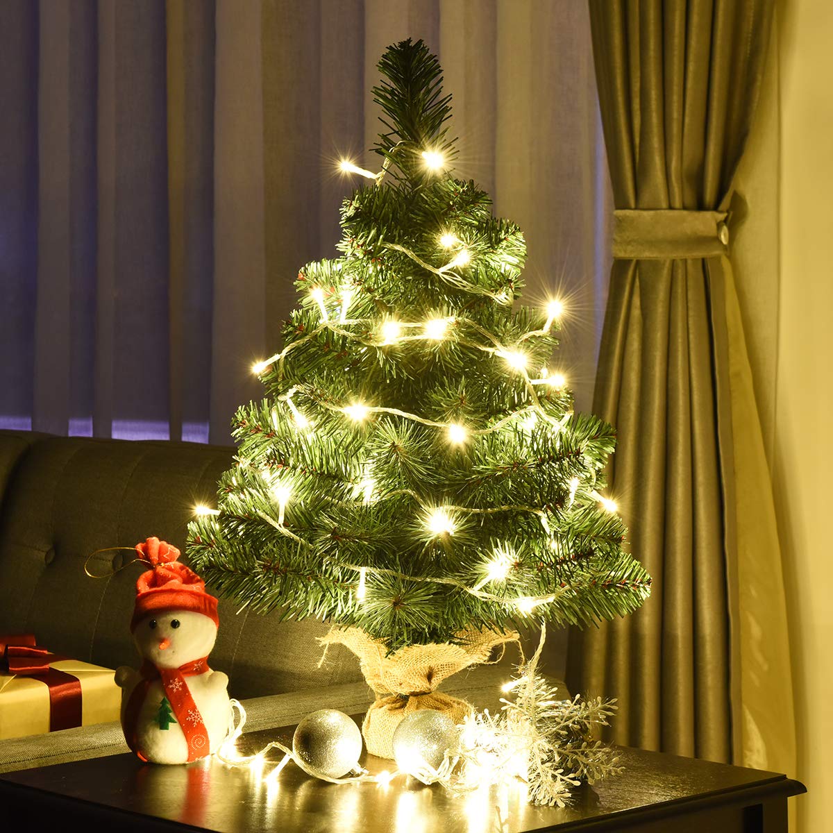 3 FT Entryway Artificial Christmas Tree with 96 Branch Tips