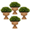 Lucktree 4 Pack Artificial Boxwood Topiary Trees - LucktreeUS
