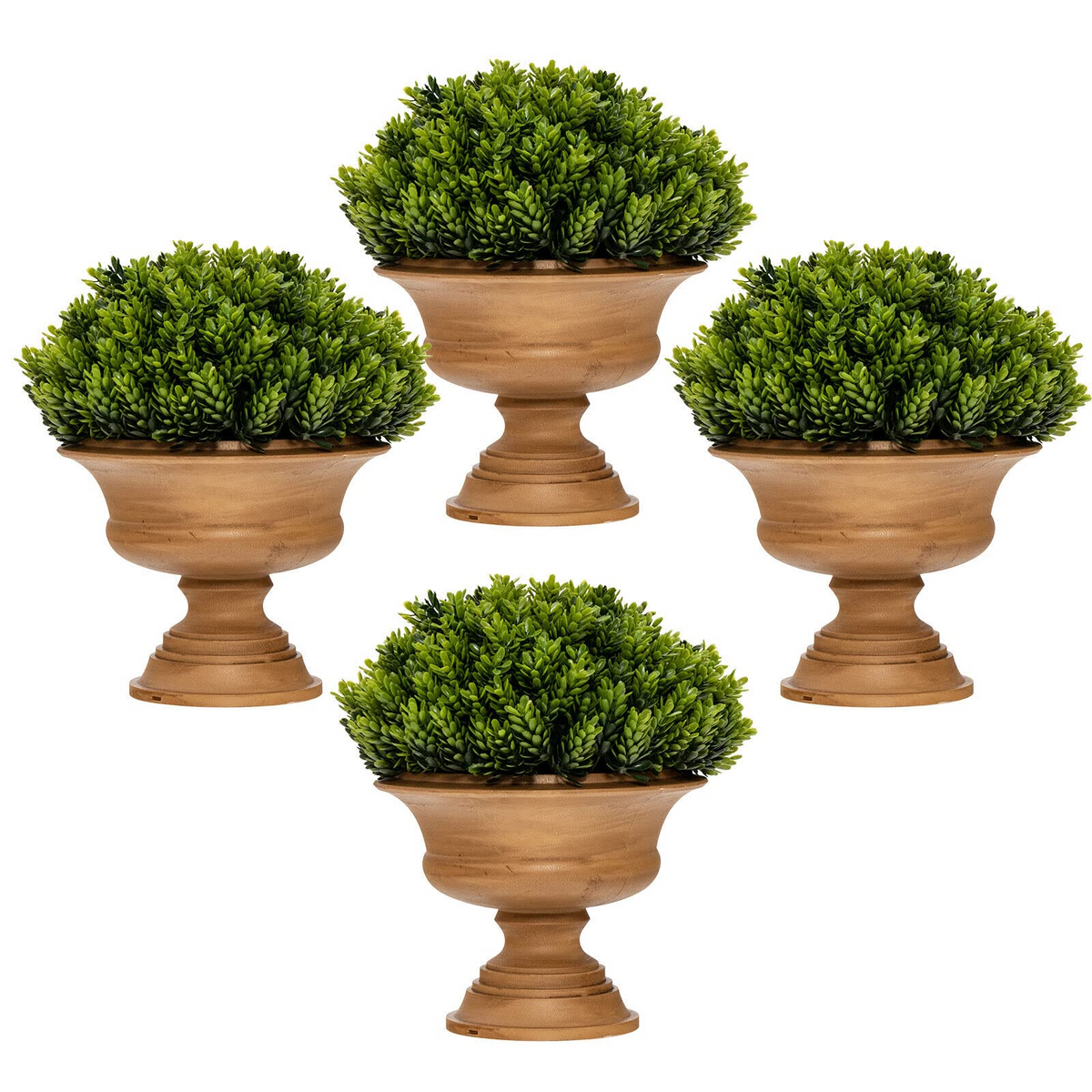 Lucktree 4 Pack Artificial Boxwood Topiary Trees - LucktreeUS