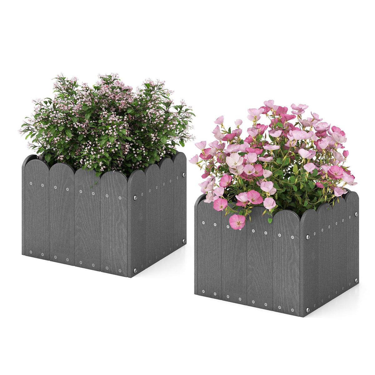 Lucktree 2 Pack Rectangular Planter Box