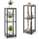 Lucktree 3 Tier Tall Plant Stand Indoor, 36 Inch Corner Plant Holder with Metal Frame