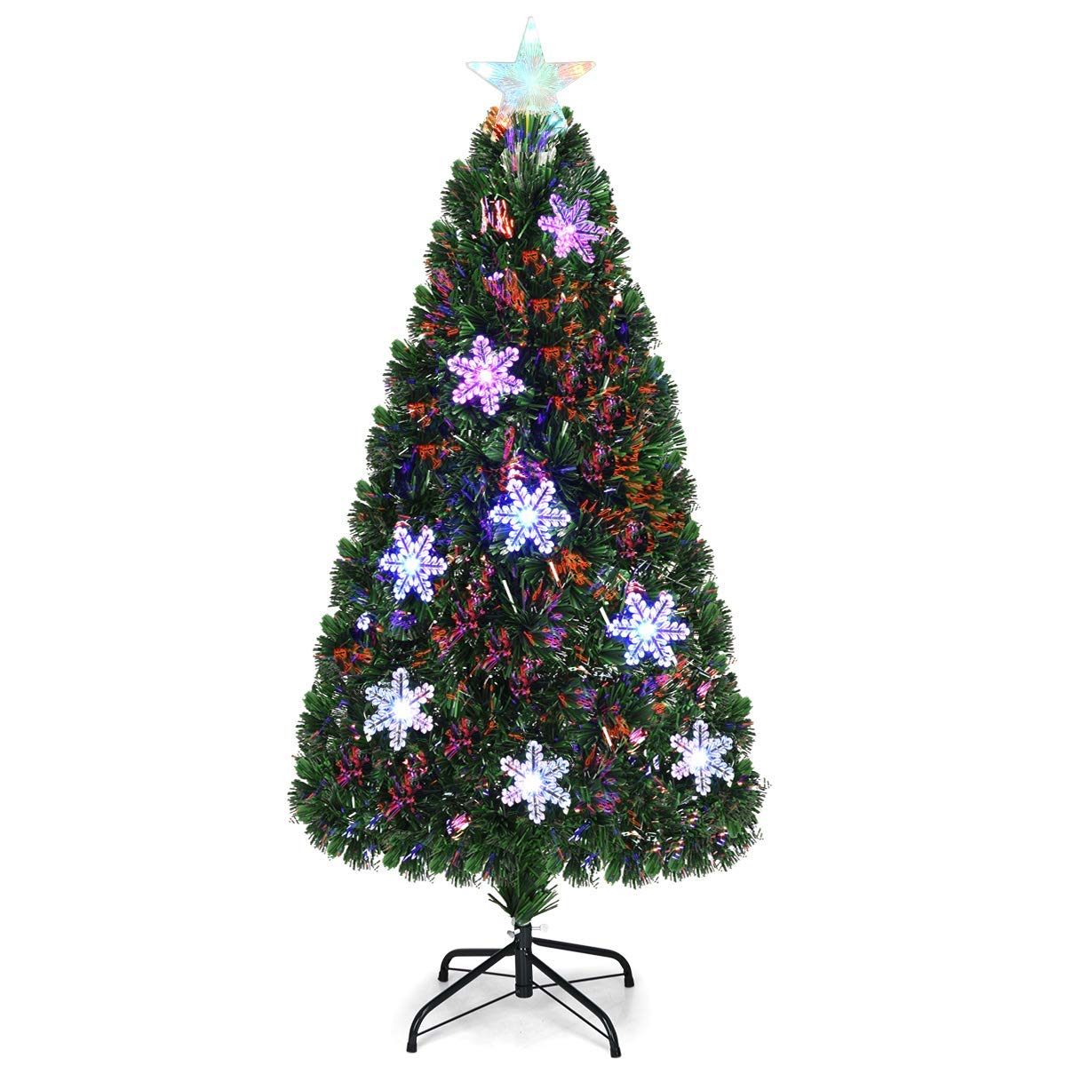 Lucktree Pre-Lit Fiber Optic Artificial Christmas Tree - LucktreeUS