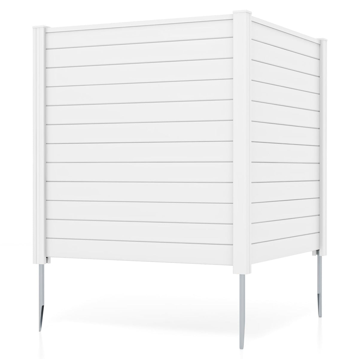 Lucktree Air Conditioner Fence 2 Panels - 48''W x 48''H Outdoor Privacy Screen with Upgraded Metal Stakes