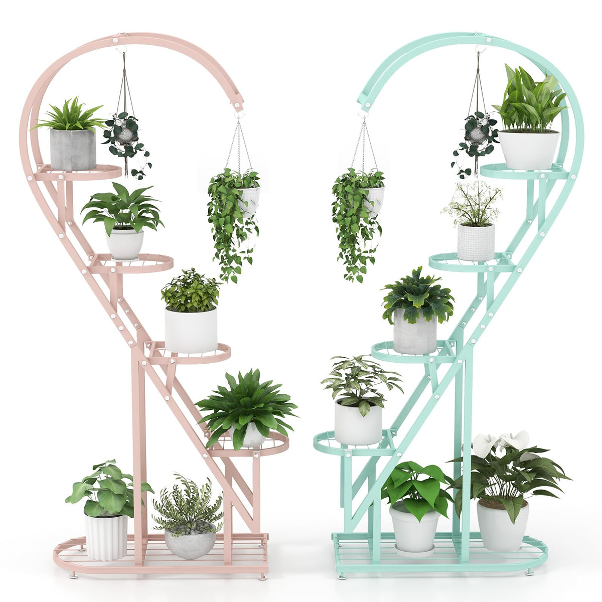 Lucktree 5 Tier Metal Plant Stand Indoor