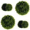 Lucktree 2 PCS 18 Inch Artificial Cedar Topiary Ball, Round Faux Cypress Balls Outdoor, Fake Plant Sphere