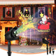 Lucktree Christmas Projector Lights Outdoor | LED Santa Claus on Sleigh Projection Lamp