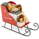 Lucktree Metal Christmas Santa Sleigh Basket Xmas Santas Gift Storage Sleigh