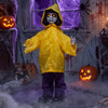 Halloween Animated Life Size Scary Boy with Light Up Eyes