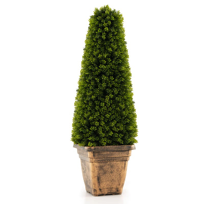 3FT Artificial Boxwood Topiary Tree, Faux Boxwood Tree
