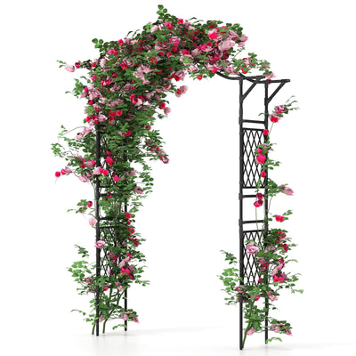Lucktree Garden Arch Trellis 67''W x 83''H Metal Arbor