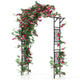 Lucktree Garden Arch Trellis 67''W x 83''H Metal Arbor