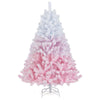 Lucktree Pink Gradient & White Snow Flocked Christmas Tree | Home Office Decoration