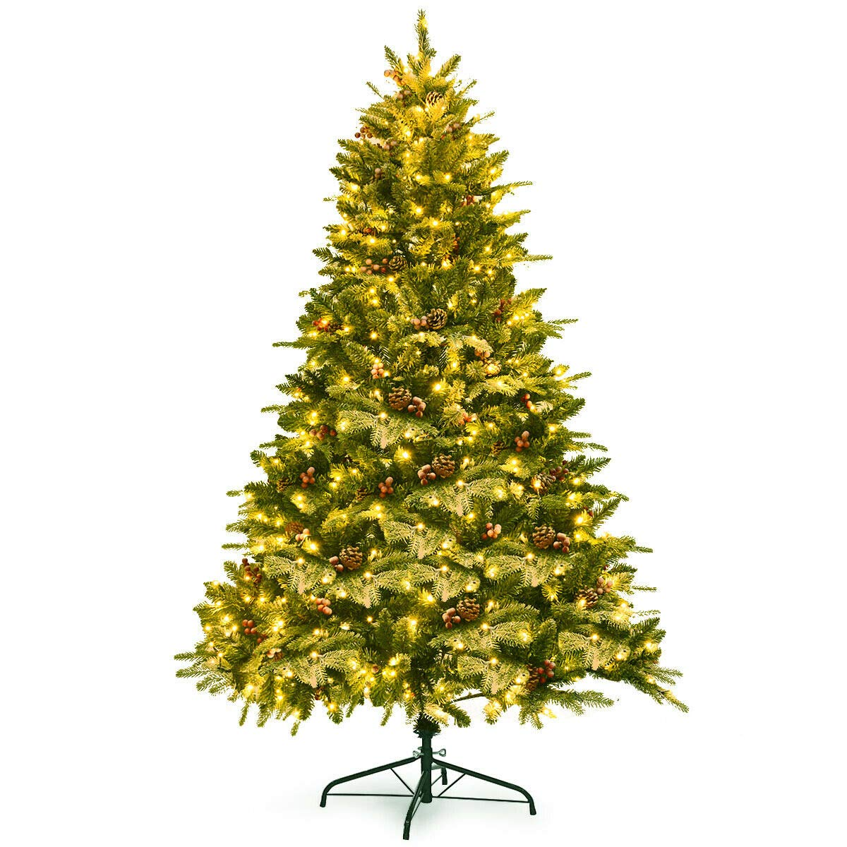Lucktree 6.5FT Snow Flocked Christmas Tree - LucktreeUS