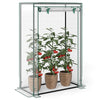 Lucktree Portable Mini Greenhouse with Roll-Up Zippered Door
