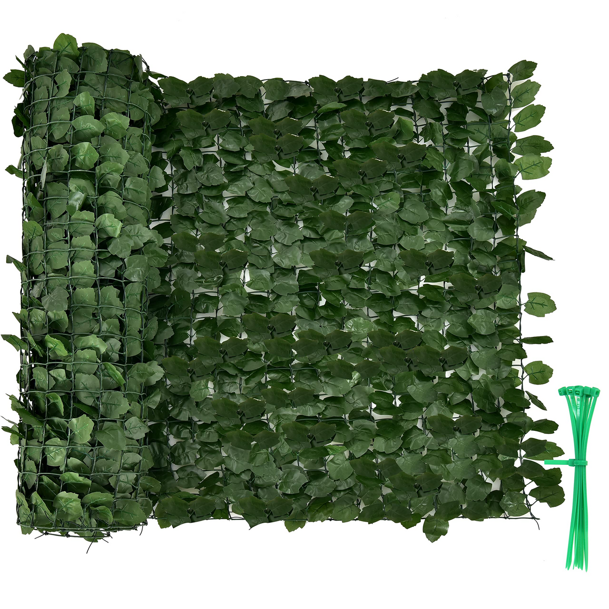 Lucktree 118" x 39.4" Artificial Hedges Fence Faux Ivy Vine Greenery Wall