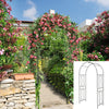 Lucktree Garden Arbors Trellises, 7.2FT Metal Garden Arch for Climbing Plants Roses