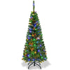 Lucktree 4.5FT / 6.5FT / 7.5FT Prelit Pencil Christmas Tree, Premium Hinged Fir Tree - LucktreeUS