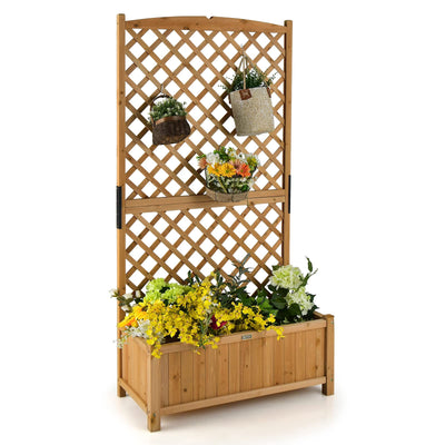 Planter Raised Bed with Trellis - Lucktree
