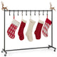 Lucktree 10-Hook Christmas Stocking Holder Stand on Wheels