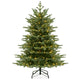 Lucktree 5ft / 6ft / 7ft Pre-Lit Artificial Christmas Tree with Lush PVC & PE Tips Warm White LED Lights