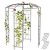 Lucktree Birdcage Shape Gazebo - 9.4' H x 6.8' W Metal Arch Trellis for Climbing Plants Clematis Vines