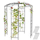 Lucktree Birdcage Shape Gazebo - 9.4' H x 6.8' W Metal Arch Trellis for Climbing Plants Clematis Vines