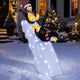 Lucktree 4 FT Lighted Christmas Penguin Slide Scene Decoration