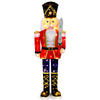 Lucktree 5 FT Christmas Lighted Nutcracker with Glitter Sword