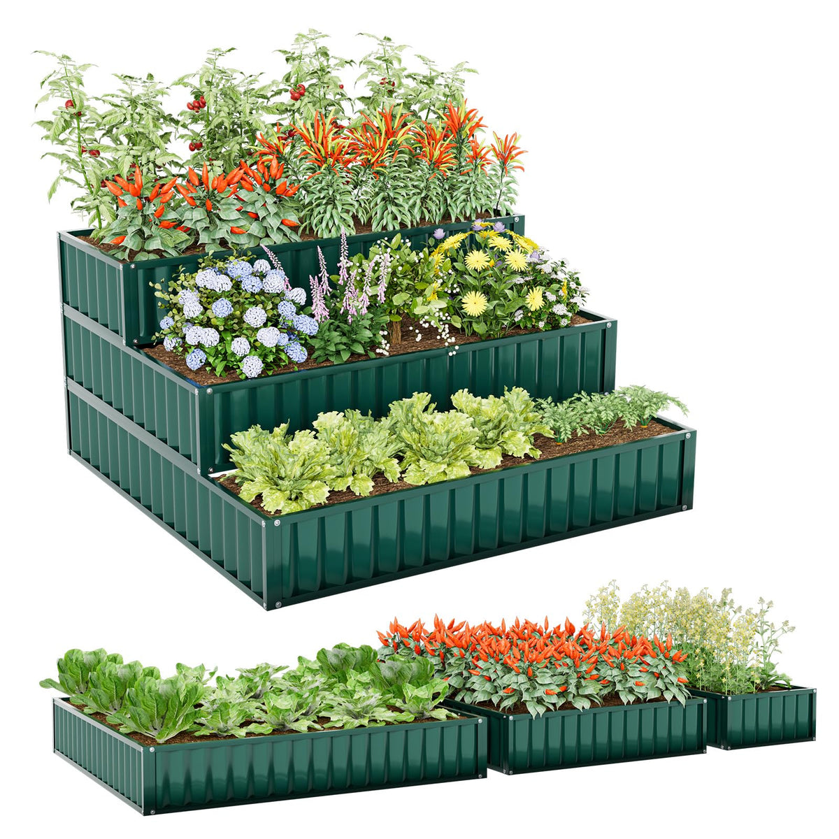 Lucktree 3 Tier Raised Garden Bed