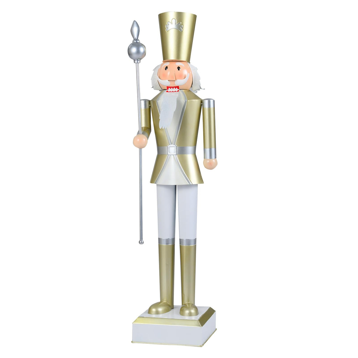 Lucktree 4' Christmas Nutcracker w/High Hat Beautiful Scepter Uniform & Boots