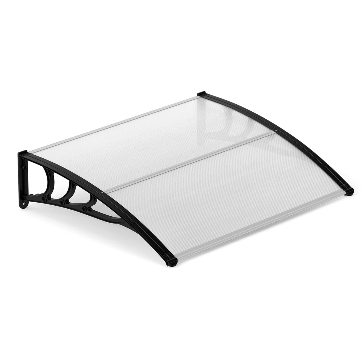 Lucktree 30" x 39" Window Awning with Hollow Sheet for Rain Snow Sunlight Protection