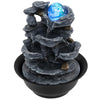 Lucktree Tabletop Water Fountain with LED Lights