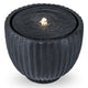 Lucktree 17.5"/18" Round Outdoor Water Fountain with 6 LED Lights