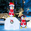 Lucktree Lighted Christmas Penguins & Igloo Decorations