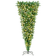 Lucktree 7.5ft Pre-lit Upside Down Christmas Tree, Hinged Inverted Artificial Xmas Tree W/ 1100 Snowy Branch Tips - LucktreeUS