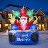 Lucktree 6Ft Inflatable DJ Santa, Inflatable Christmas Decoration