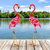 Lucktree Flamingo Garden Statues Set of 2