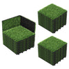 Lucktree 12” x 12” Pack of 30 Fake Grass Turf Tiles Set