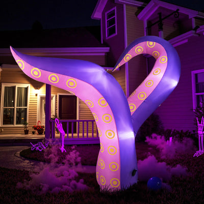 Lucktree 6.5 Ft Halloween Inflatable Tentacles, Blow up Octopus Legs