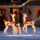 Lucktree 3-Piece Large Lighted Christmas Reindeer Family, Light up Xmas Decorations w/440 LED Lights