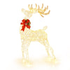 Lucktree Lighted Christmas Reindeer | 4.4 FT Pre-Lit Xmas Holiday Decoration