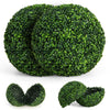 19 Inch Topiary Ball 2 pcs Sun Protective Faux Boxwood Greenery Balls
