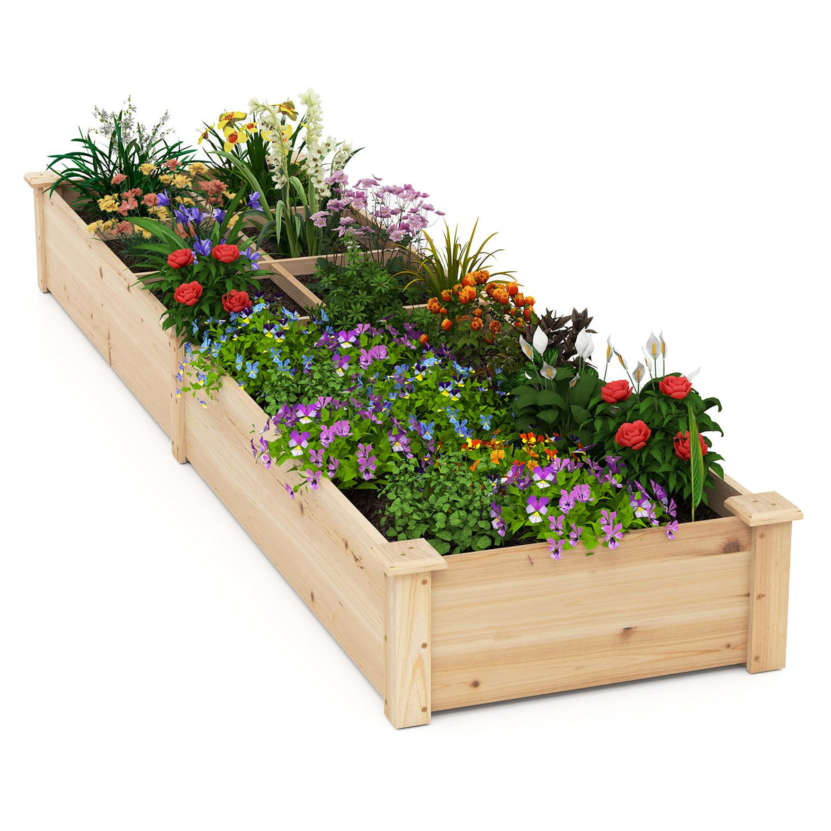 Lucktree Wooden Raised Garden Bed