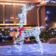 Lucktree 5 Feet Pre-Lit Christmas Reindeer with 100 LED Lights