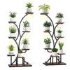 Lucktree Plant Stand Indoor with Grow Lights 8-Tier 58" Tall Corner Metal Plant Shelf