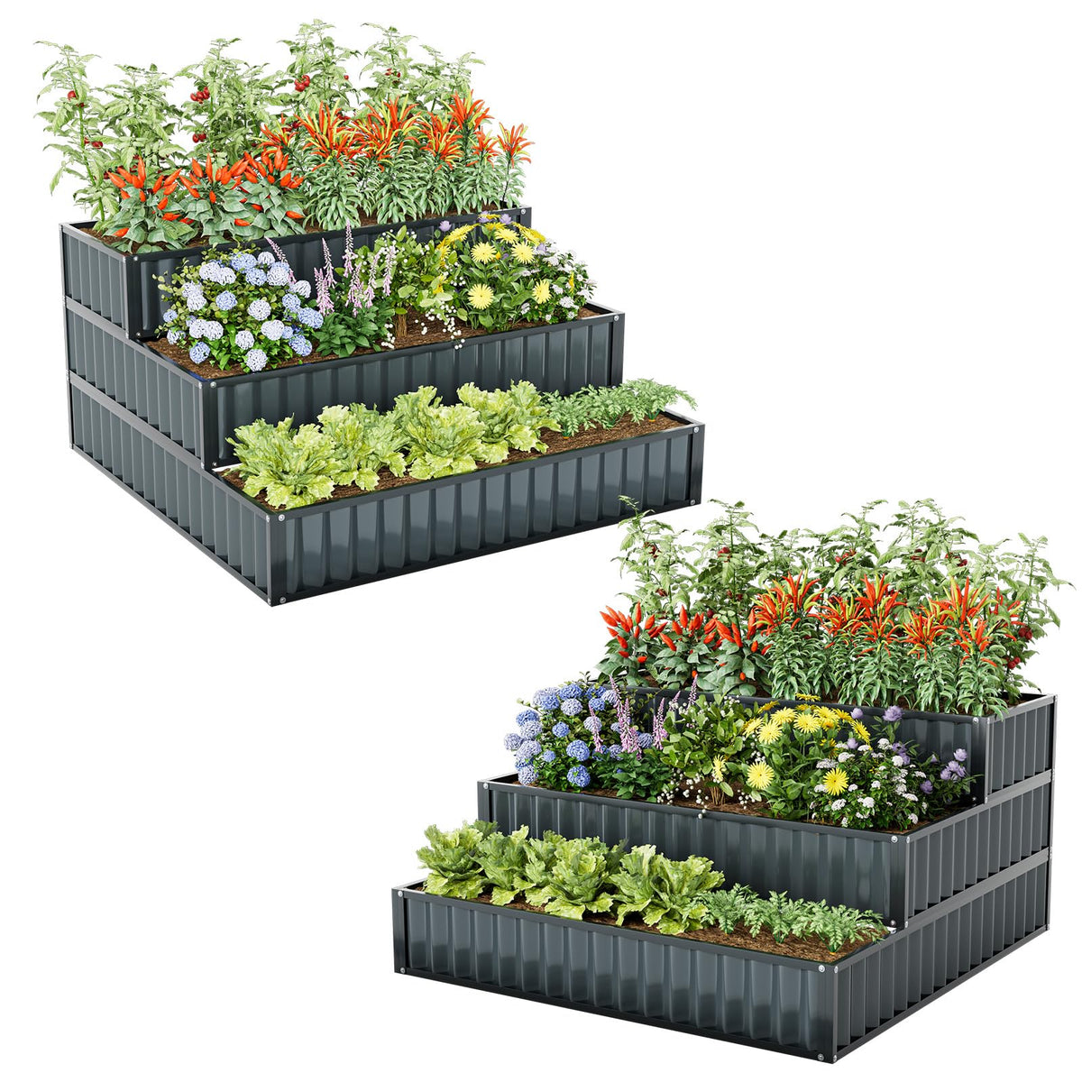 Lucktree 3 Tier Raised Garden Bed