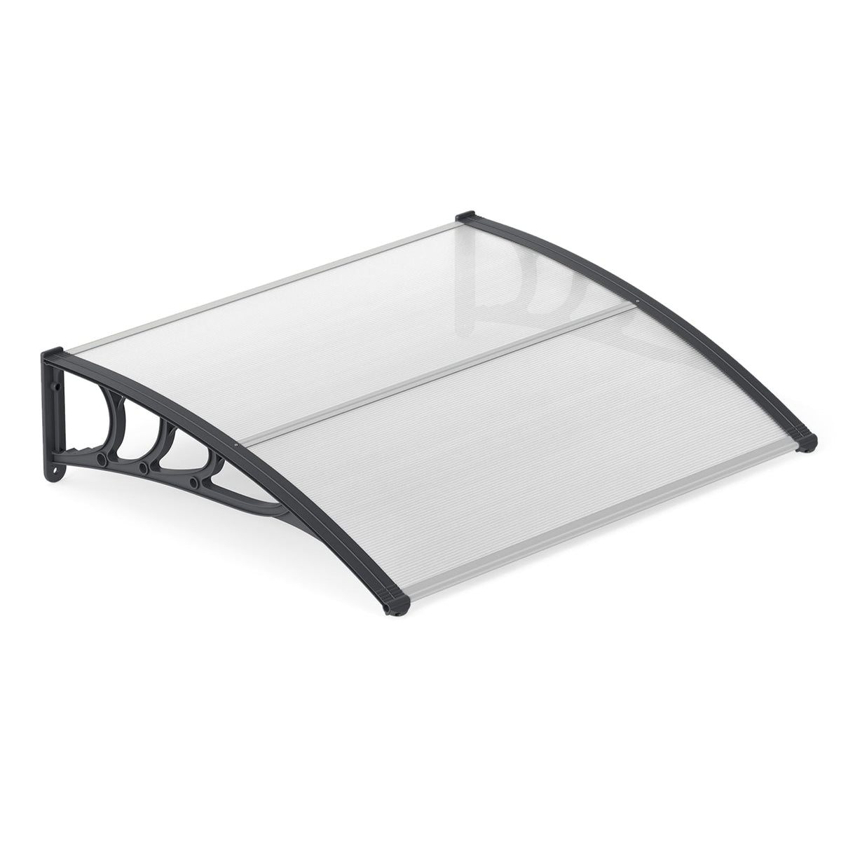 Lucktree 30" x 39" Window Awning with Hollow Sheet for Rain Snow Sunlight Protection